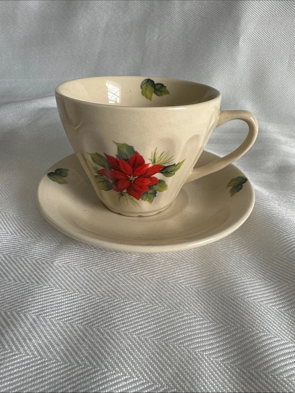 . Lily Creek Christmas Garden Teacup & Saucer Celebrate the Magic of Christmas